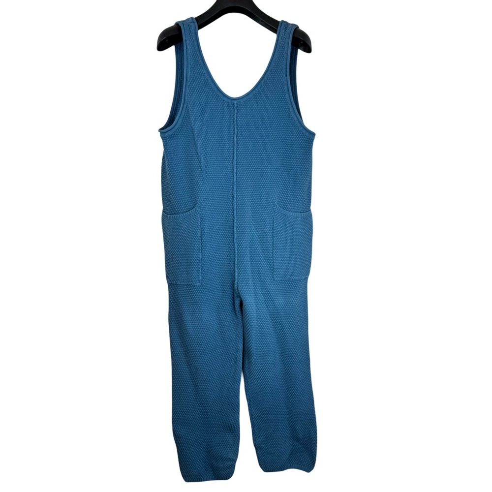 FREE PEOPLE BEACH Women's One Piece Cotton Blend Knit Baggy Overalls w Pockets S